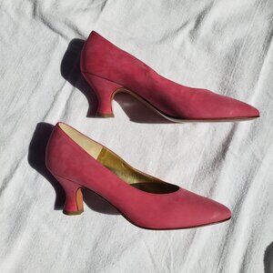 NEW! Bruno Magli Pink Suede Heels Pumps Women's 6 B